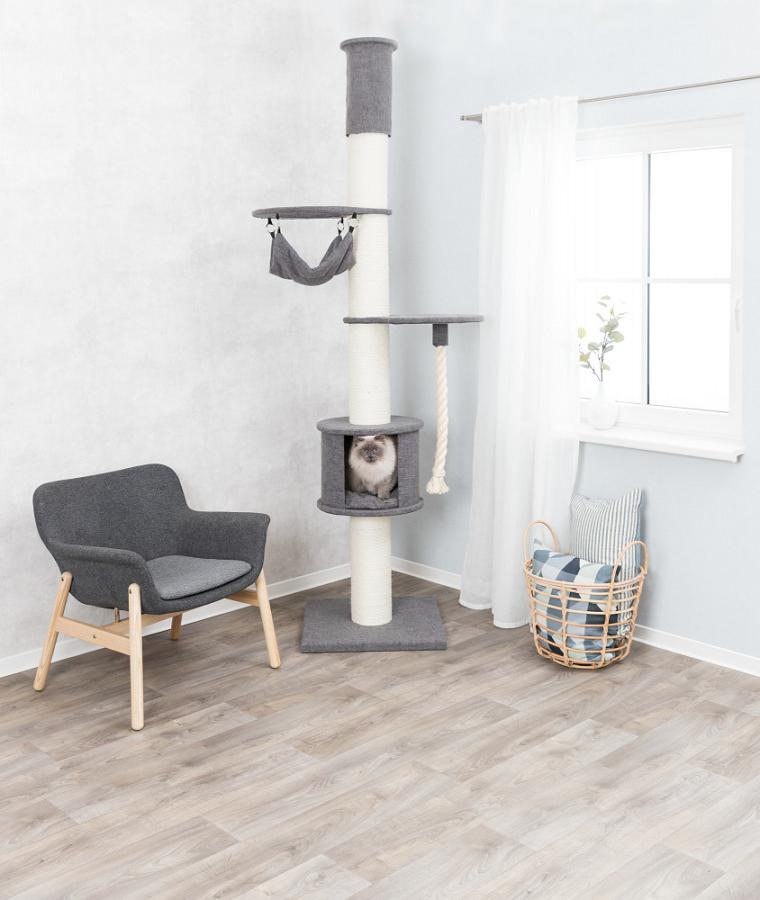 Trixie Fidele XXL кігтеточка ігровий комплекс до стелі для котів 220-250 см (44702) Trixie Fidele XXL кігтеточка ігровий комплекс до стелі для котів 220-250 см (44702)